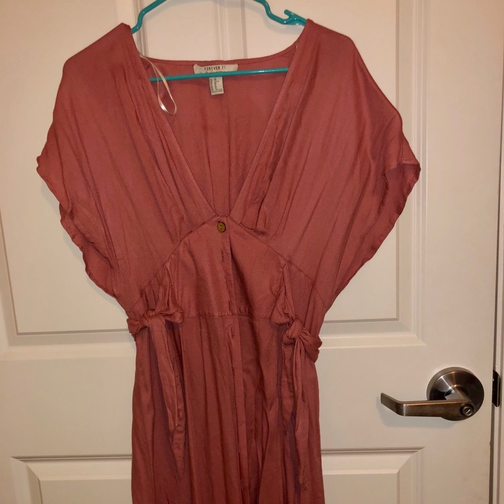 Blush maxi dress